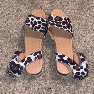 Cheetah print platform shoes